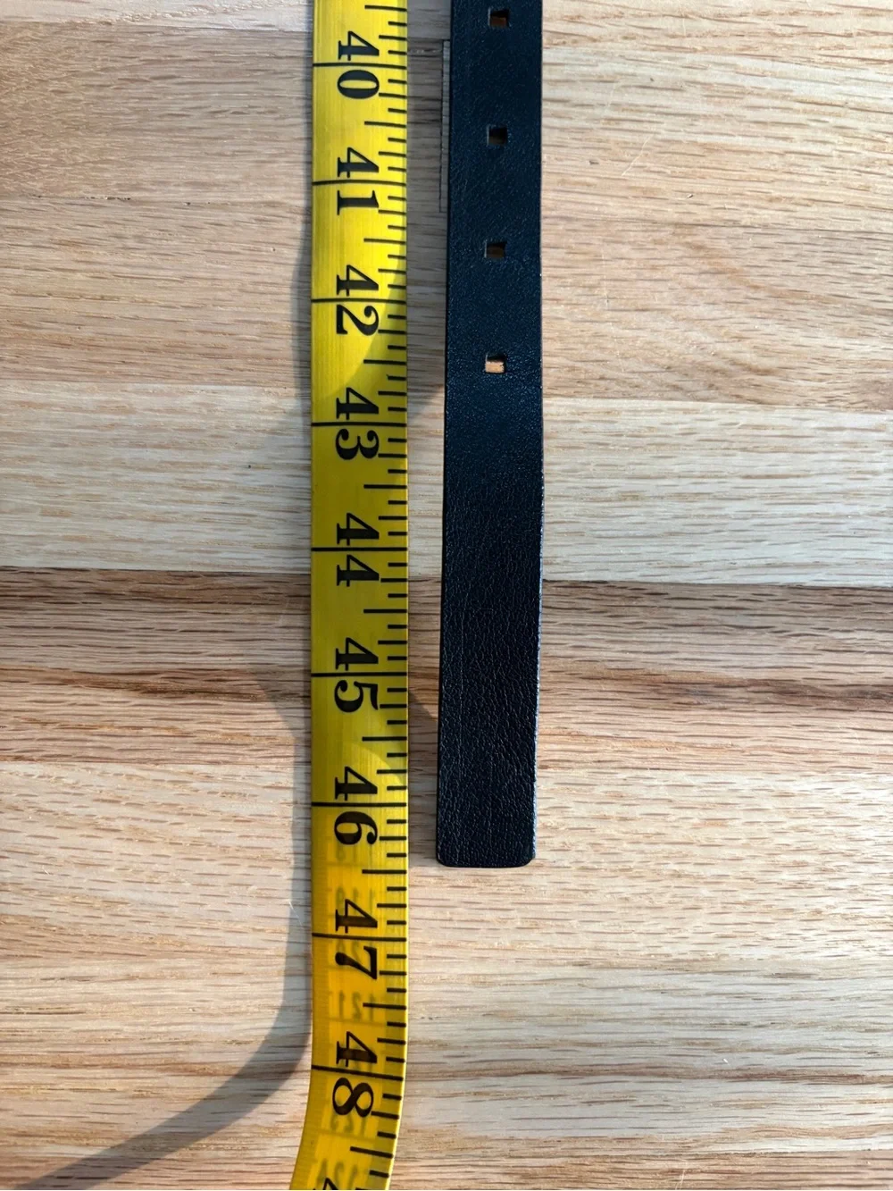 Black leather Nine West belt - size XL